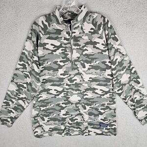 Fish Hippie Co. Cedar Island 1/2 Zip Pullover Mens Large Camouflage Long Sleeve